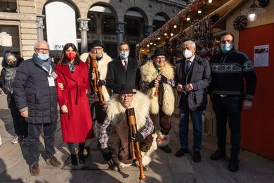 Christmas market in Milan, Italy