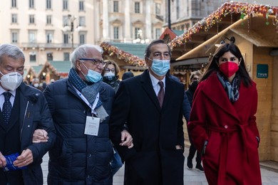 Christmas market in Milan, Italy