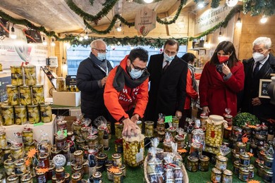 Christmas market in Milan, Italy