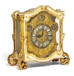 Magnificent wooden table clock