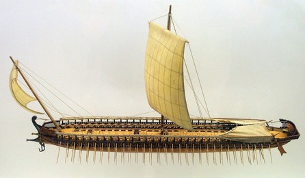 Greece / Iran: A trireme or rowed warship used by Phoenecians, Greeks, Persians and Romans, especially c. 7th-4th centuries BCE. Matthias Kabel (CC BY-SA 3.0 License)