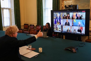 Prime Minister Boris Johnson holds call with JEF coalition