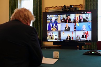 Prime Minister Boris Johnson holds call with JEF coalition