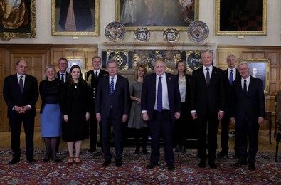 Prime Minister Boris Johnson Host Jef Leaders at Chequers