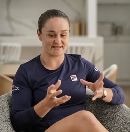 Ash Barty on social media