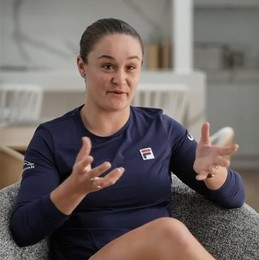 Ash Barty on social media