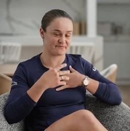 Ash Barty on social media