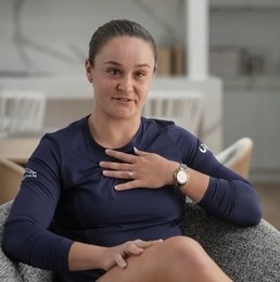 Ash Barty on social media