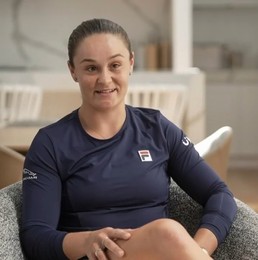 Ash Barty on social media