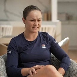 Ash Barty on social media