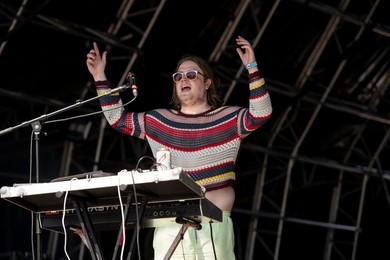 PVA performing live at Wide Awake Festival, Brockwell Park, London - 27th May 2022