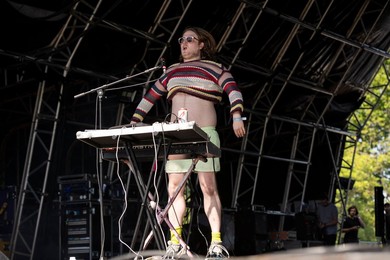 PVA performing live at Wide Awake Festival, Brockwell Park, London - 27th May 2022