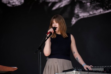 PVA performing live at Wide Awake Festival, Brockwell Park, London - 27th May 2022