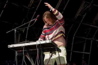 PVA performing live at Wide Awake Festival, Brockwell Park, London - 27th May 2022