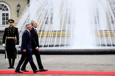 LITHUANIA BELGIAN ROYALS STATE VISIT MONDAY