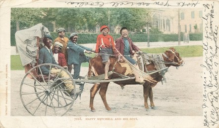 Happy Mitchell and his Boys, 1903 - 1904. Creator: Detroit Publishing Company.