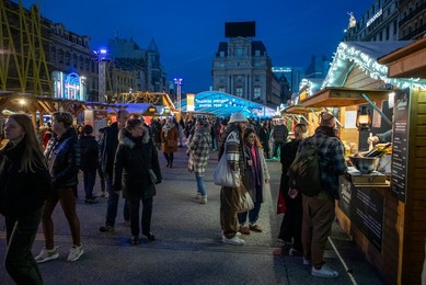 BRUSSELS CHRISTMAS MARKET ILLUSTRATIONS