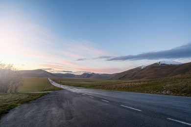 Monti Sibillini. national. park. sunrise. landscape. horizontal. castelluccio Di Norcia. umbria. italy. Italyn. nature.
