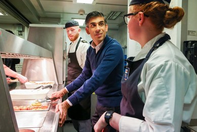 The Prime Minister on HMS Diamond