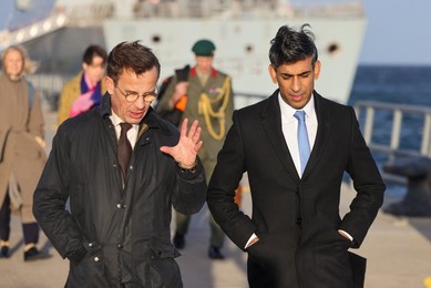 The Prime Minister on HMS Diamond