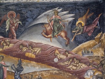 Europe. Romania. Walachia. Cozia Monastery. Fresco Europe. Romania. Wallachia. Cozia Monastery. Fresco