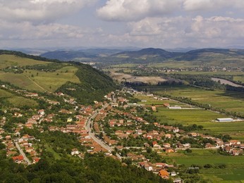 Europe. Romania. Transylvania. Devas. Panoramic View From The Castle Europa. Romania. Transylvania. Devas. Panorama From The Castle