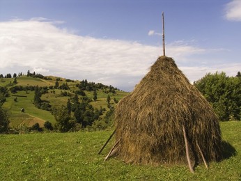 Europe. Romania. Maramures. Country In The Salauta River Valley Europe. Romania. Maramures. Countryside In The Salauta River Valley