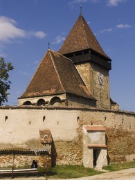 Europe. Romania. Transylvania. Copsa Mica. Fortified Church Europe. Romania. Transylvania. Copsa Mica. Fortified Church
