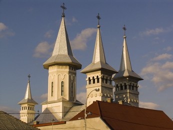 Europe. Romania. Maramures. Sighetu Marmatiei. Catholic Church Europe. Romania. Maramures. Sighetu Marmatiei. Catholic church