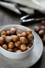 Hazelnuts, Products rich in Vitamin E for a healthy diet, Italy, Europe