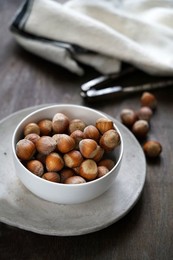 Hazelnuts, Products rich in Vitamin E for a healthy diet, Italy, Europe