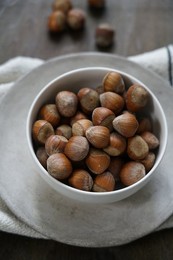 Hazelnuts, Products rich in Vitamin E for a healthy diet, Italy, Europe