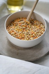 Mixed grain cereals, products rich in Vitamin E for a healthy diet, Italy, Europe