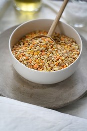 Mixed grain cereals, products rich in Vitamin E for a healthy diet, Italy, Europe