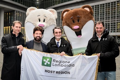 Mascots of Cortina 2026 Winter Olympics, Milano, Italy - 27 Feb 2024