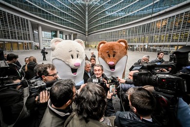 Mascots of Cortina 2026 Winter Olympics, Milano, Italy - 27 Feb 2024
