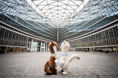Mascots of Cortina 2026 Winter Olympics, Milano, Italy - 27 Feb 2024