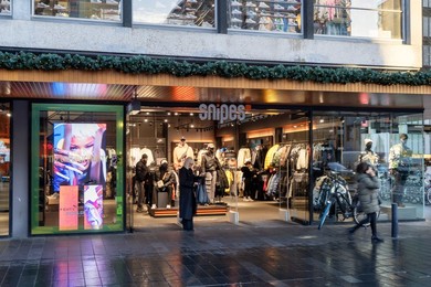 Walking At Centrum Rotterdam, Netherlands, Europe
