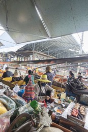 Bangkok Floating Market, Thailand. Southeast Asia. Asia