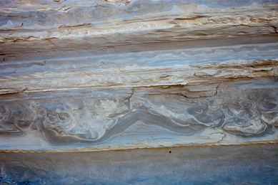 Soft-sediment deformation of volcanic ash (Yellowstone ash), Mojave Desert, California