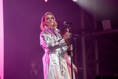 Claire Richards performing live at Mighty Hoopla Festival, Brockwell Park, London on 01 June 2024