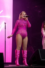 Claire Richards performing live at Mighty Hoopla Festival, Brockwell Park, London on 01 June 2024