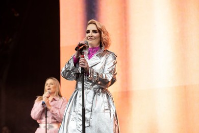 Claire Richards performing live at Mighty Hoopla Festival, Brockwell Park, London on 01 June 2024