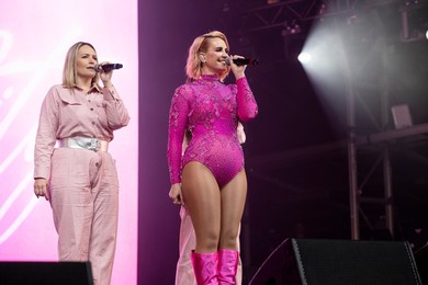 Claire Richards performing live at Mighty Hoopla Festival, Brockwell Park, London on 01 June 2024