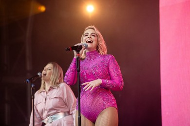 Claire Richards performing live at Mighty Hoopla Festival, Brockwell Park, London on 01 June 2024