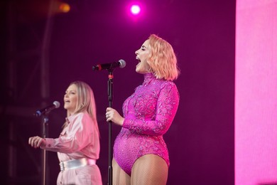 Claire Richards performing live at Mighty Hoopla Festival, Brockwell Park, London on 01 June 2024