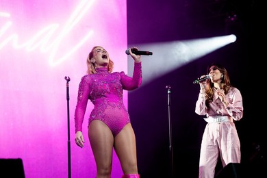 Claire Richards performing live at Mighty Hoopla Festival, Brockwell Park, London on 01 June 2024