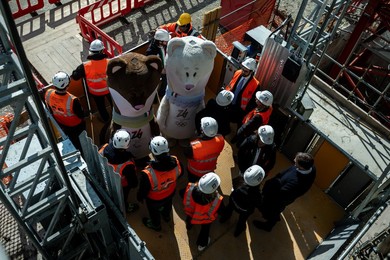Ceremony for the completion of the structures of the 2026 Olympic Village