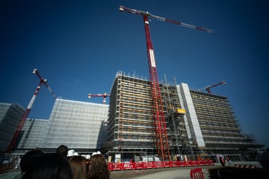 Ceremony for the completion of the structures of the 2026 Olympic Village