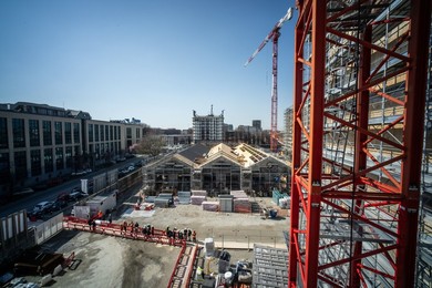 Ceremony for the completion of the structures of the 2026 Olympic Village